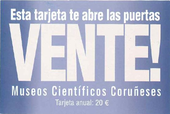 tarjeta museos cientificos