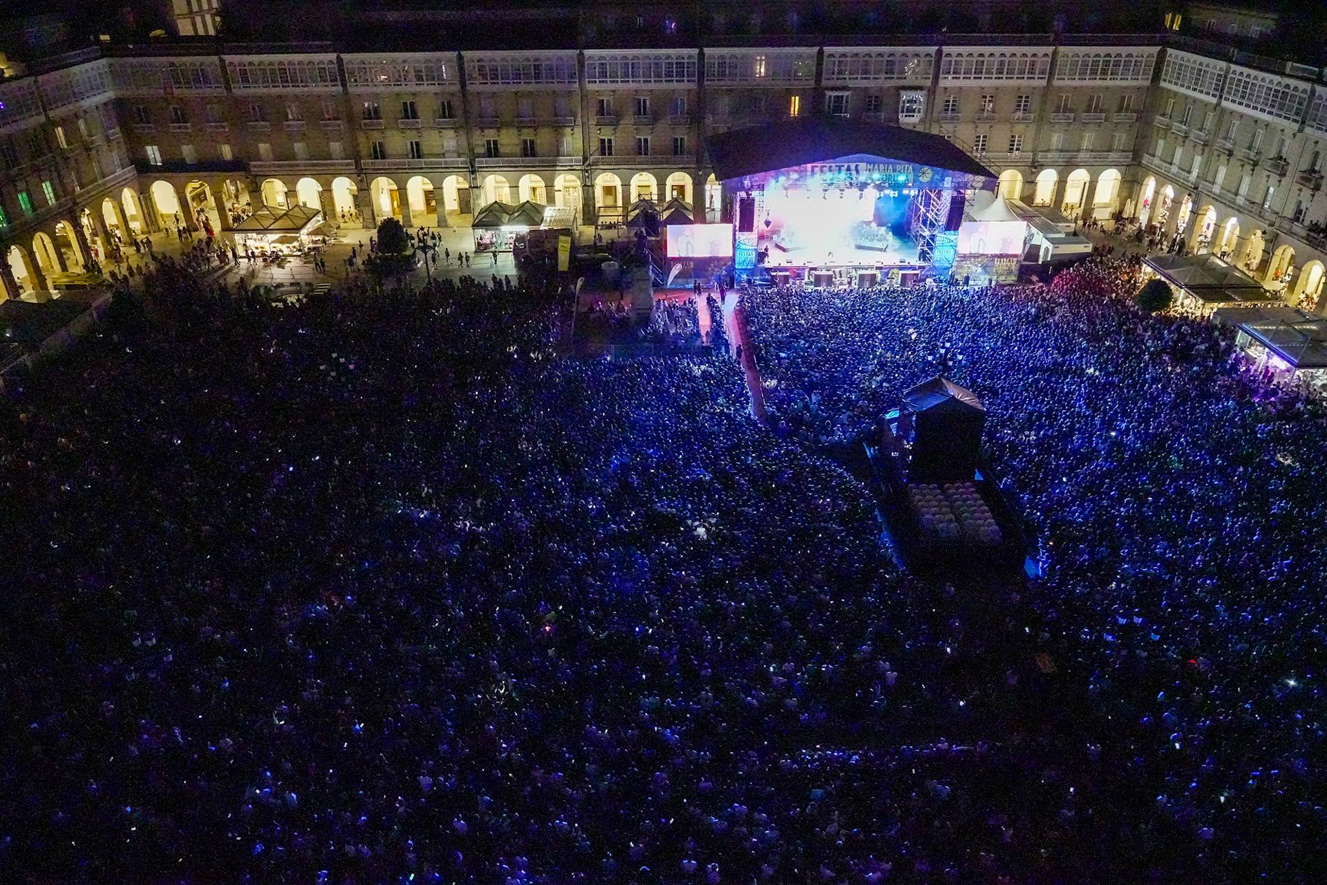 Concerto de Omar Montes nas festas de María Pita