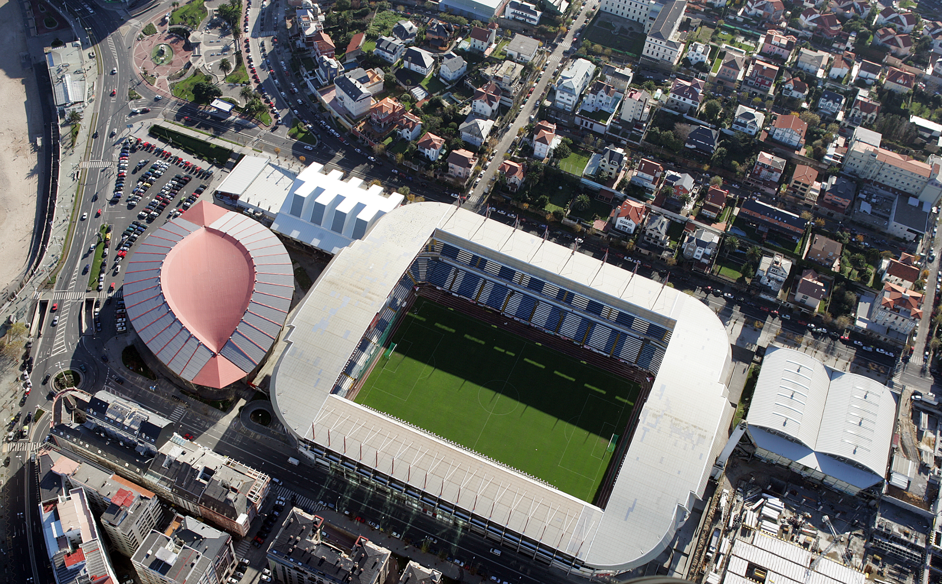Vista aérea Estadio de Riazor