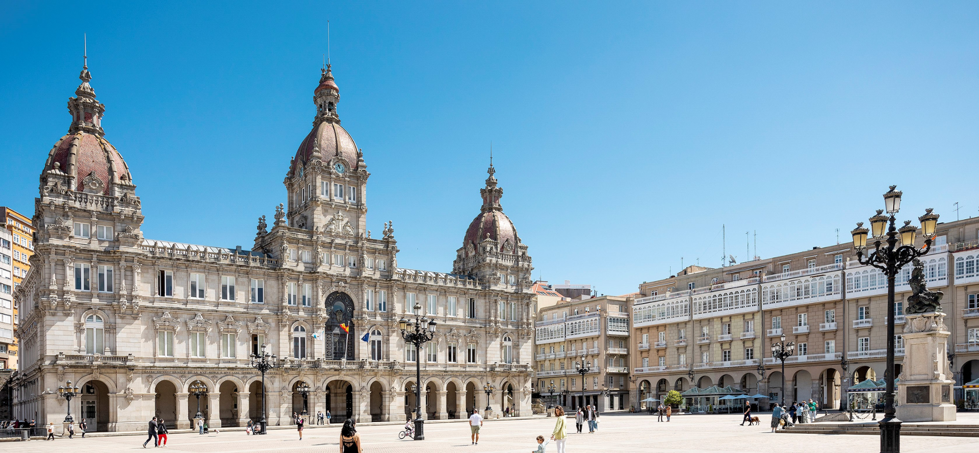 Imagen de la plaza de Mª Pita 