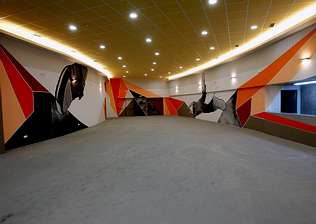 Interior de la sala o tunel 