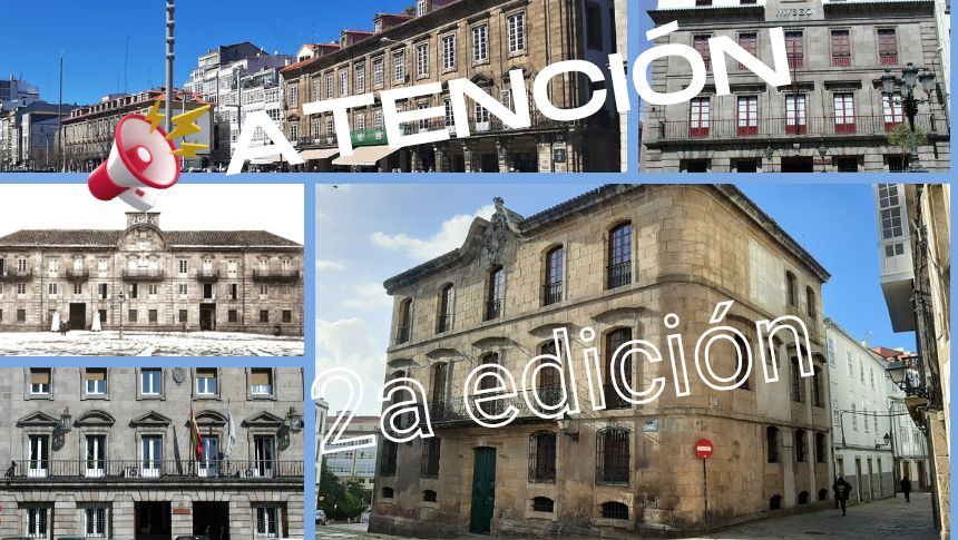 Colaxe de fotografías de varios edificios do século XVIII da Coruña