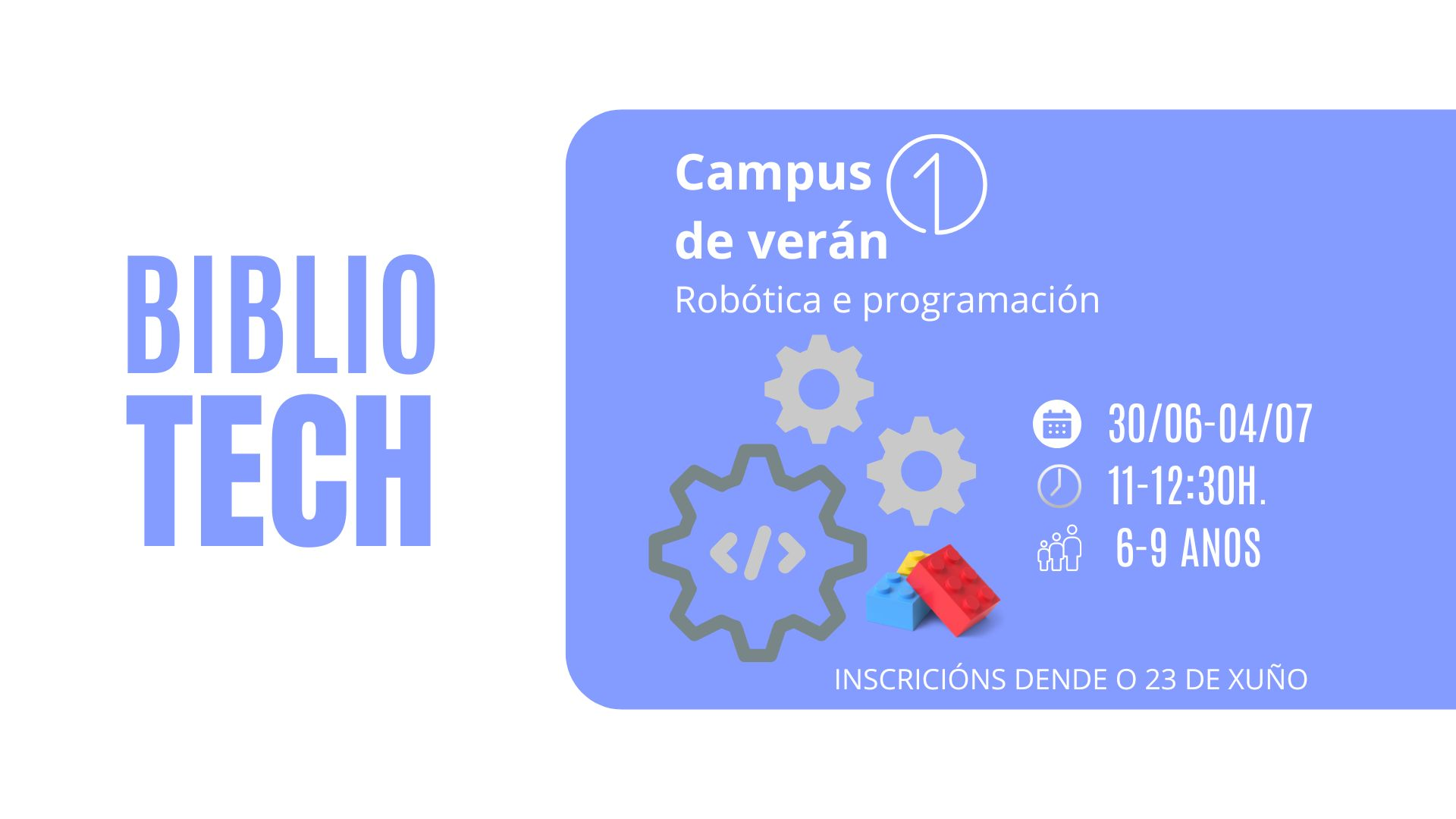 Cartel do taller de programación e robótica