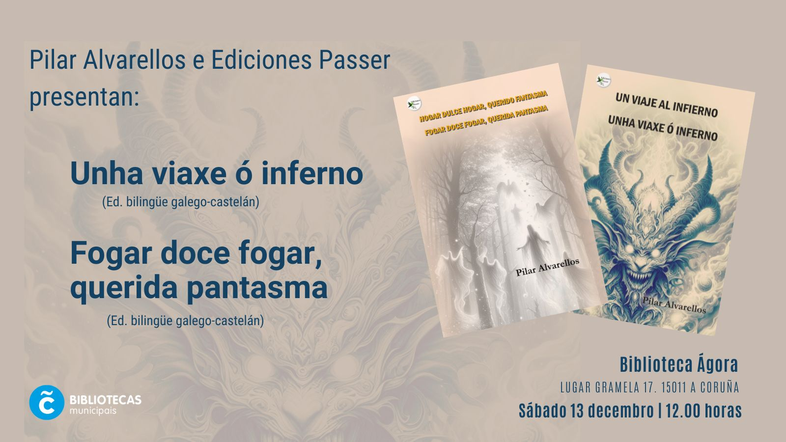 Cartel web presentación dos libros 